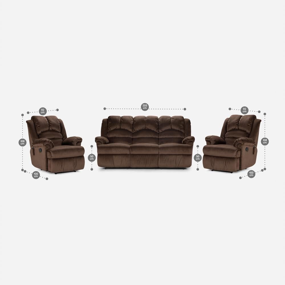 Juego Living Rosen Jarrie Tela Chex / 3-1-1 Cuerpos image number 1.0