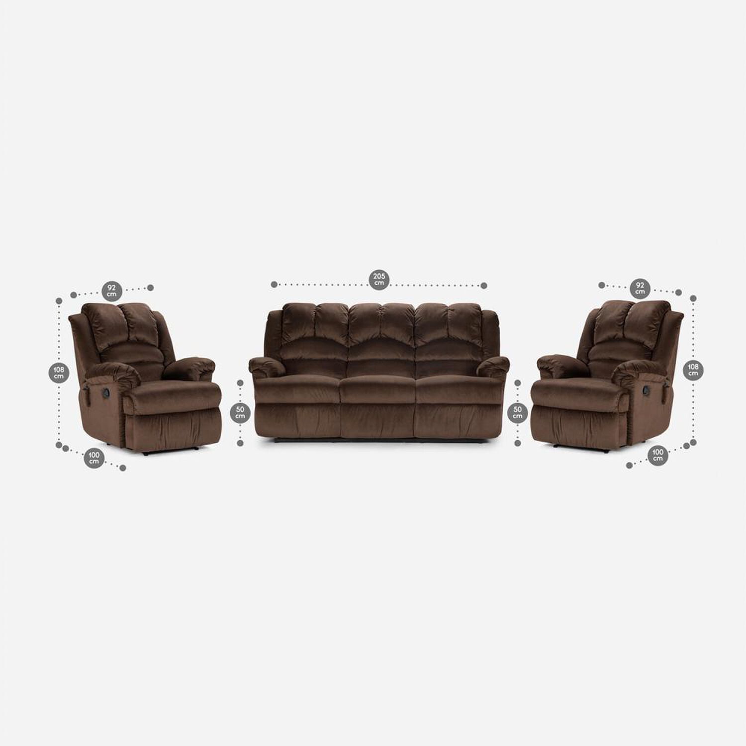 Juego Living Rosen Jarrie Tela Chex / 3-1-1 Cuerpos image number 1.0