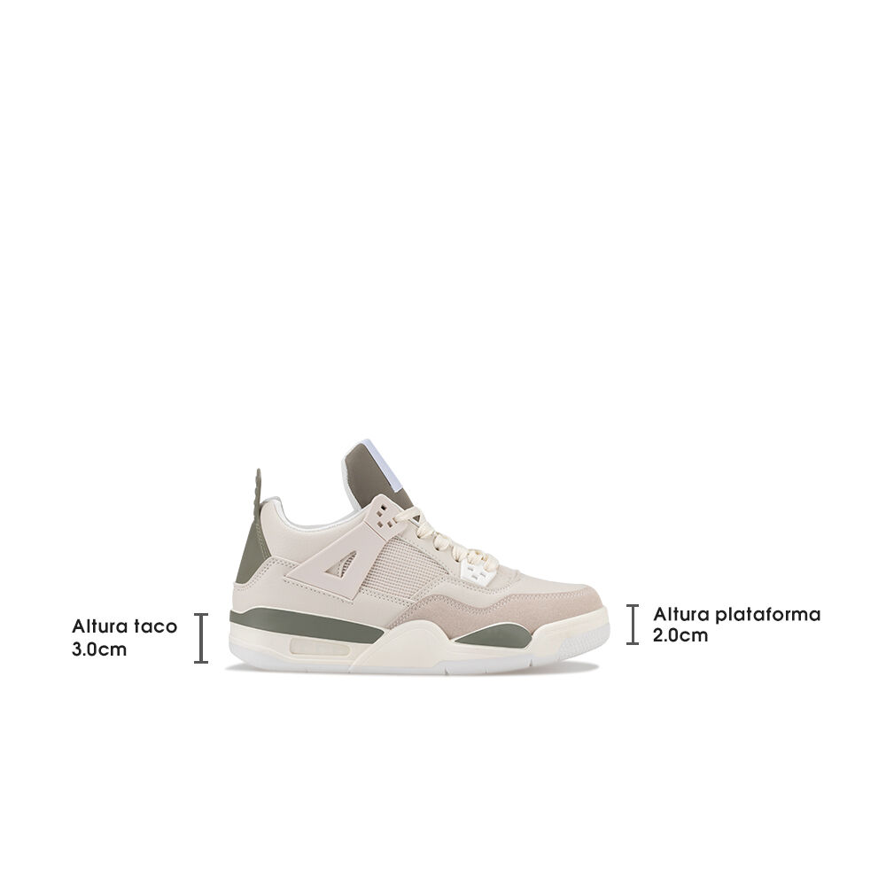 Zapatilla Mujer Lorena Beige Weide image number 5.0