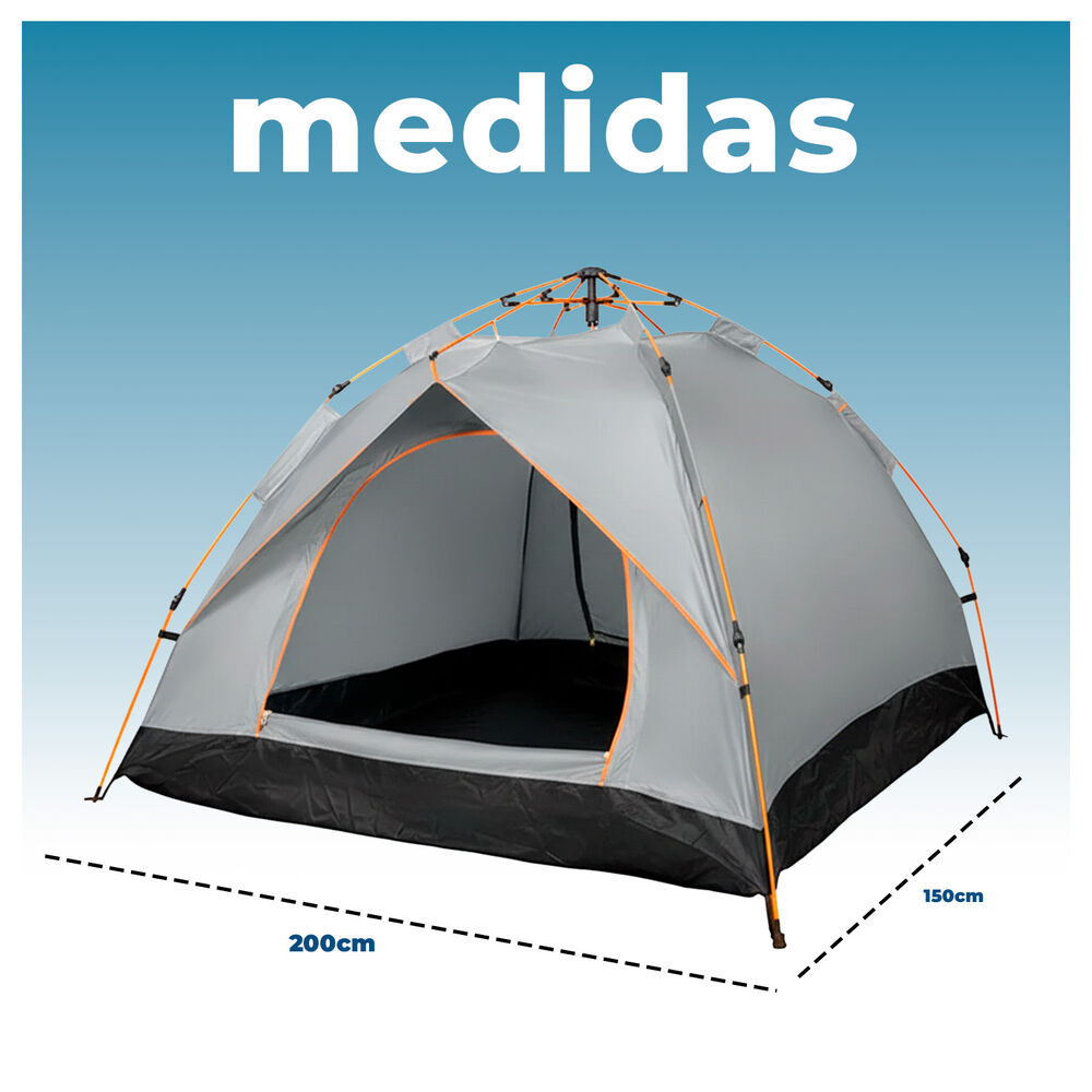 Carpa 3 Personas Impermeable Protecci&oacute;n Uv Y F&aacute;cil Armado image number 3.0