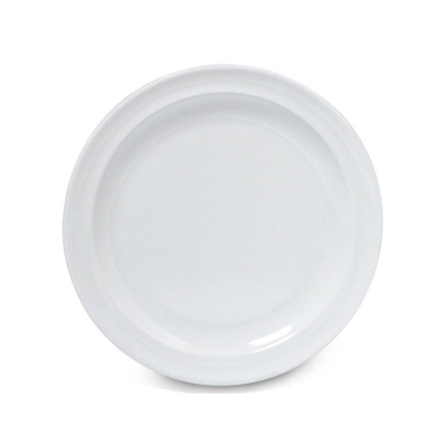 Set De 6 Platos Melamina Redondo Blanca 23 Cm L&iacute;nea Cl&aacute;sica image number 0.0