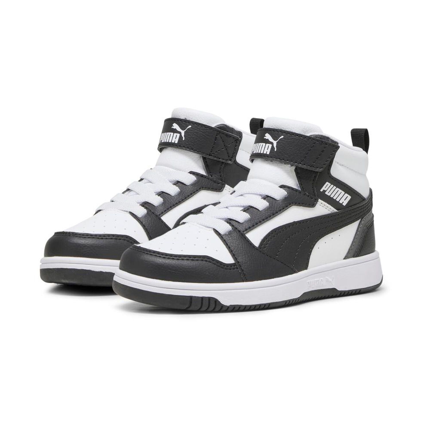 Zapatilla Urbana Ni&ntilde;o Puma Rebound V6 Mid Ac+ Ps Blanco/negro image number 0.0