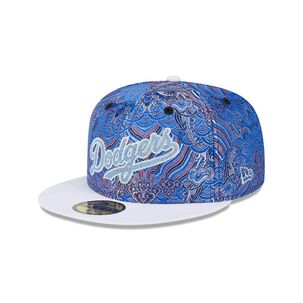 Gorra 59fifty Mlb Los Angeles Dodgers Wave Fill Blue