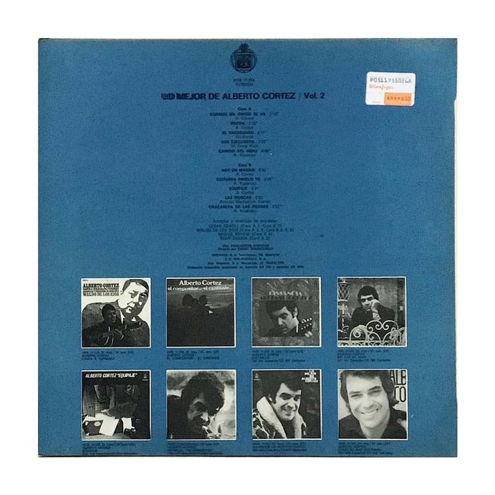 Alberto Cortez - Lo Mejor Vol.2 | Vinilo Usado image number 1.0