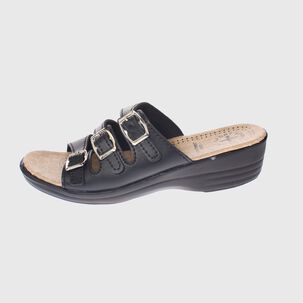 Sandalia Descanso Negro V&iacute;a Franca Art. 58063black