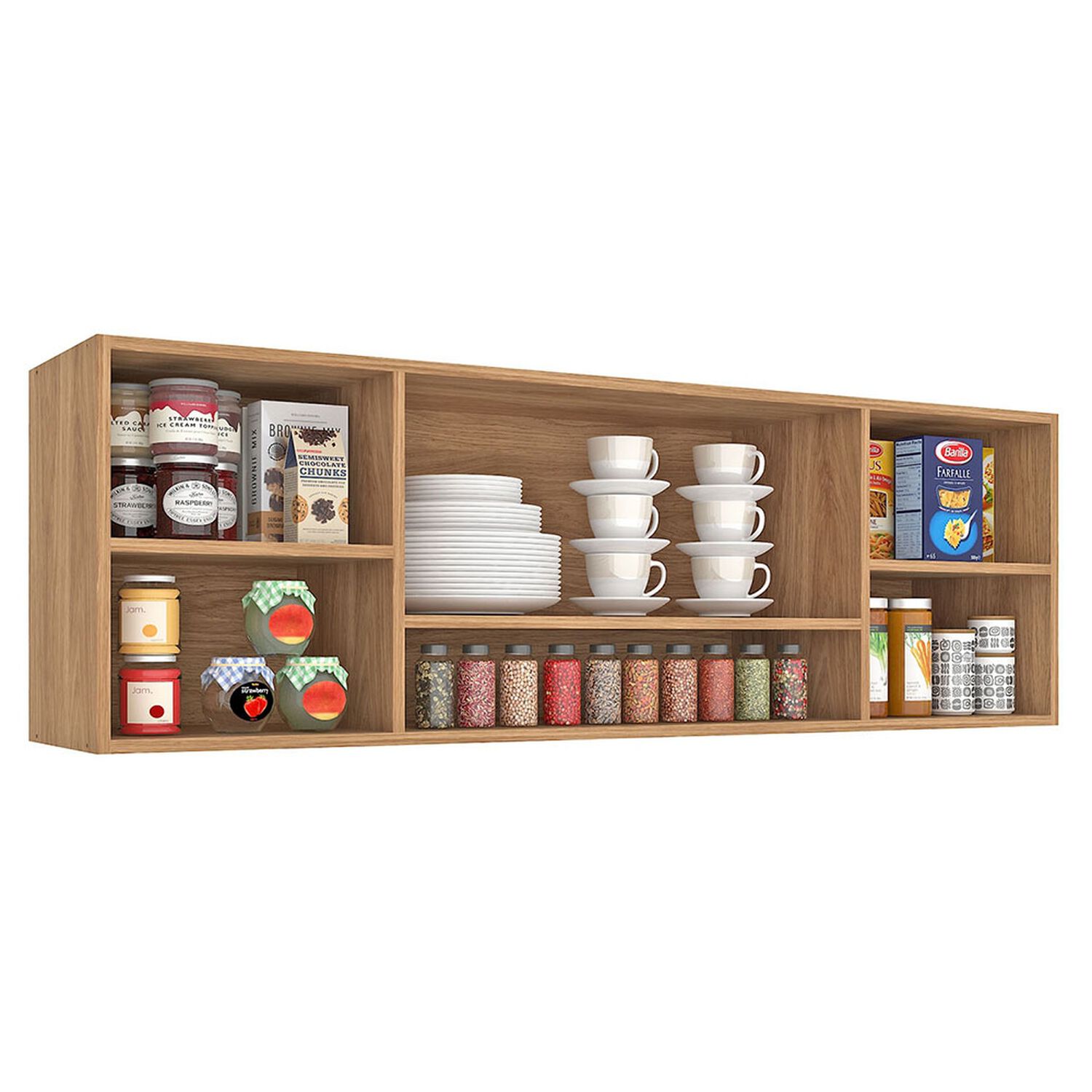 Mueble De Cocina Aereo Vekkahome Alba / 4 Puertas image number 2.0