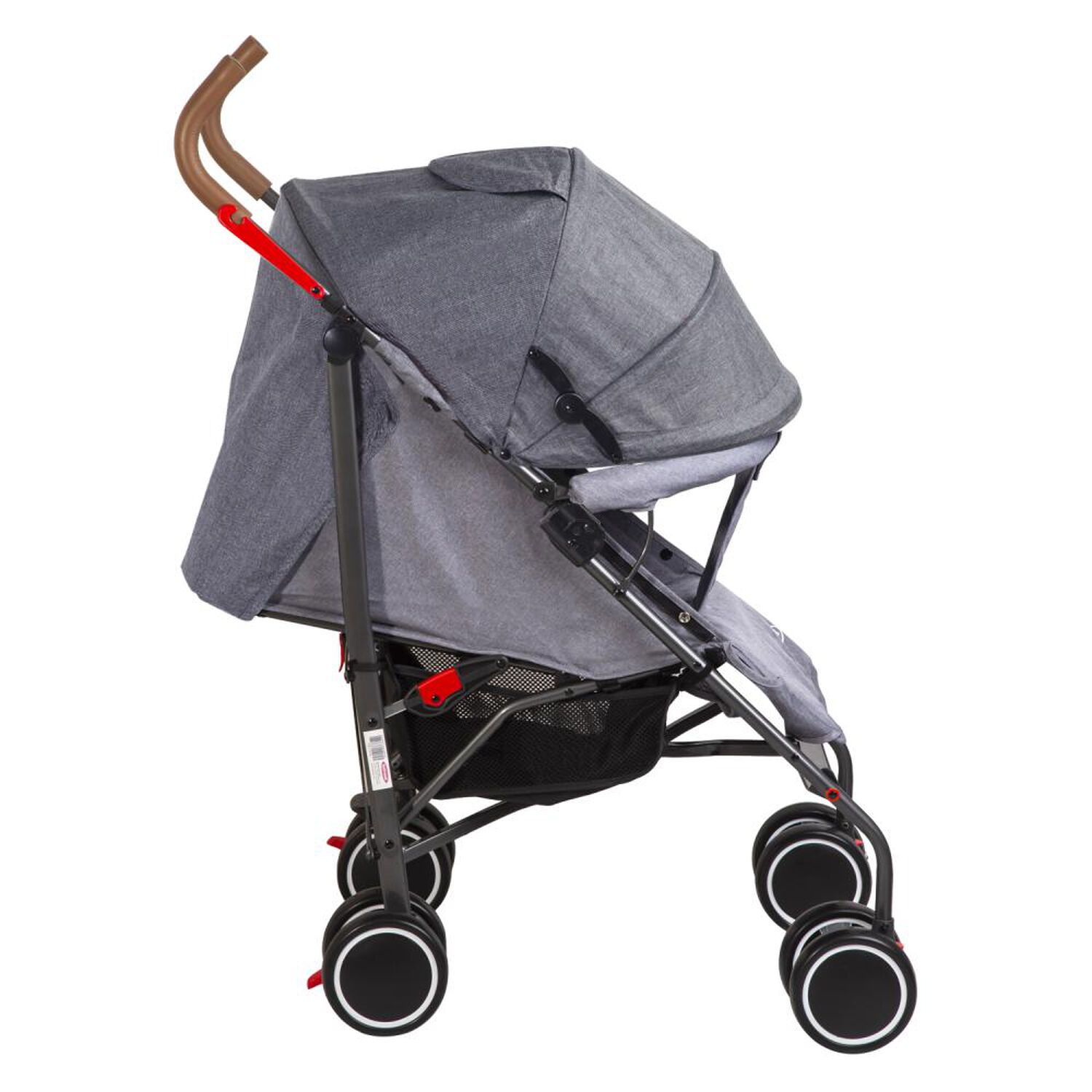 Coche Paragua Bebesit Clap Melange Gris image number 1.0