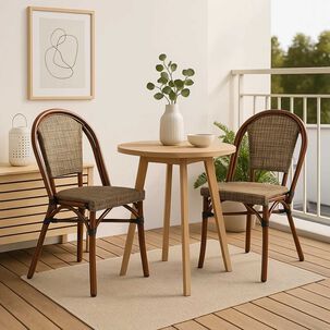 Silla Bistro Parisina Textileno - Beige