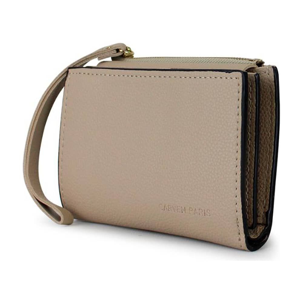 2 Billeteras De Mujer Adara Negra Y Beige Carven image number 4.0