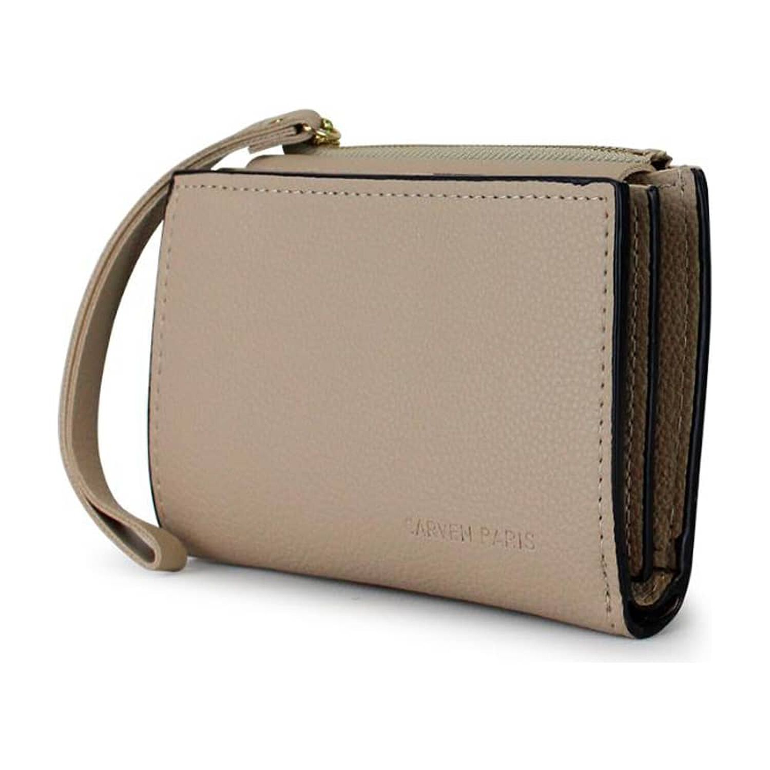 2 Billeteras De Mujer Adara Negra Y Beige Carven image number 4.0