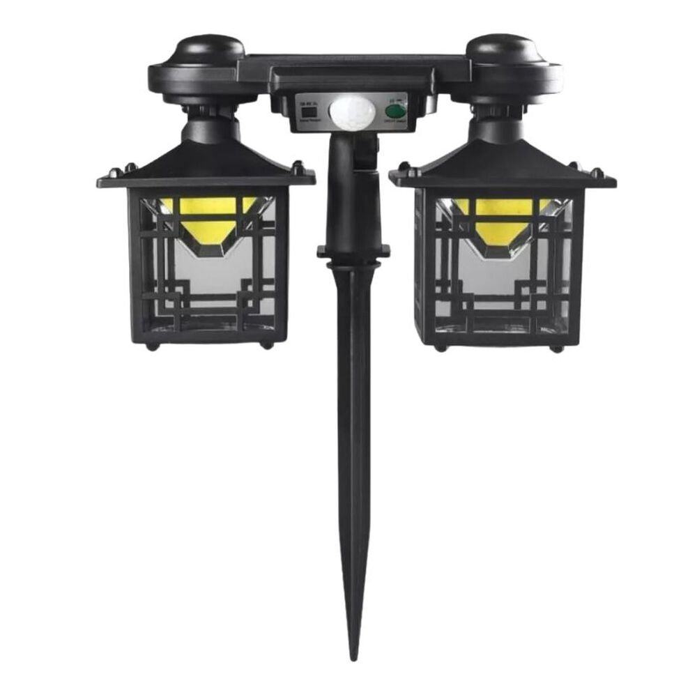 Farol Doble Solar Led Exterior Para Cesped Y Muros image number 0.0