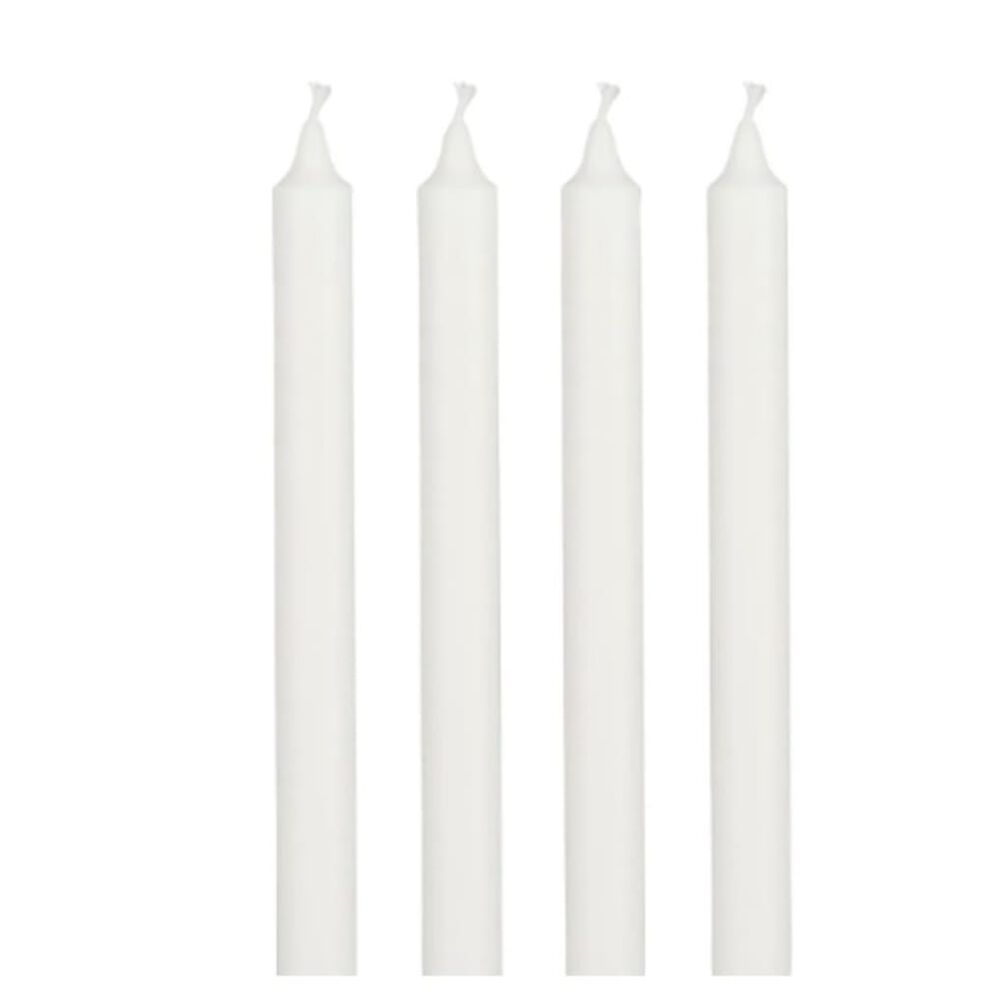 Pack De 6 Velas Blancas De 20 Cm image number 1.0