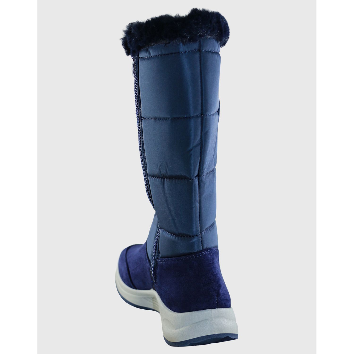 Bota Media Pierna Parka Azul Danicolle image number 3.0