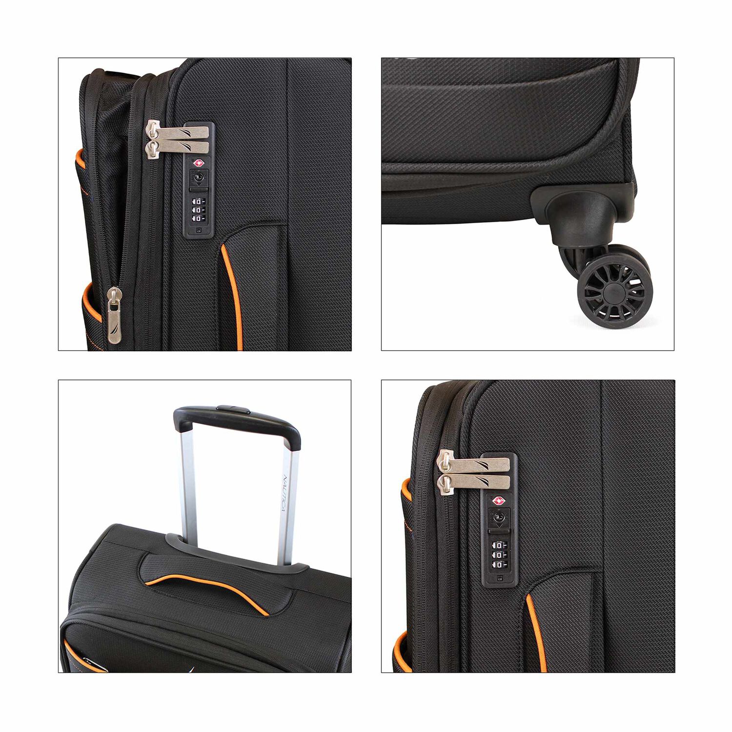 Pack 2 Maletas Blandas S+l Nautica Lisboa 10kg Y 23kg Negra image number 2.0