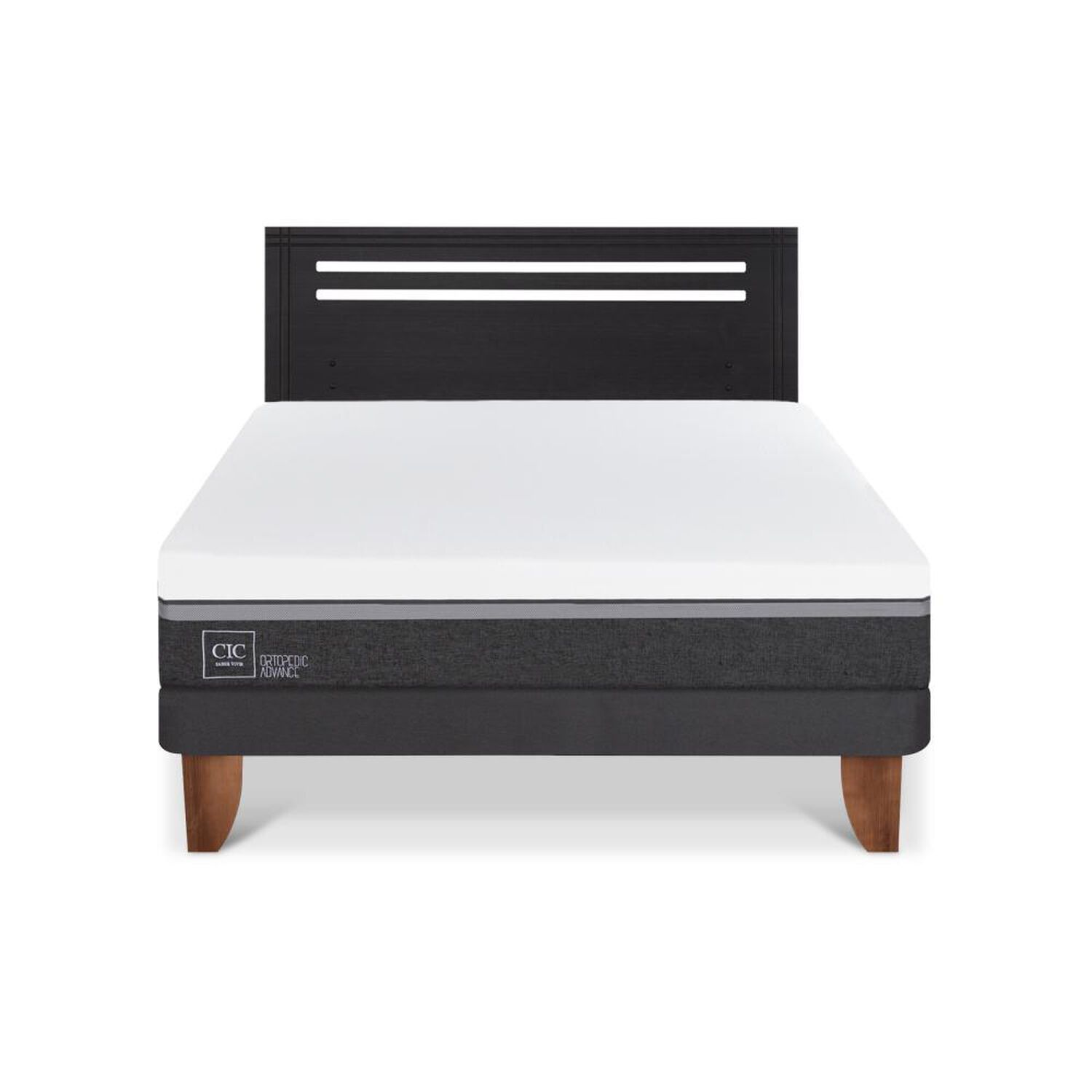 Cama Europea Cic Ortopedic Advance / 2 Plazas / Base Normal + Respaldo image number 0.0