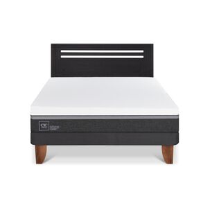 Cama Europea Cic Ortopedic Advance / 2 Plazas / Base Normal + Respaldo