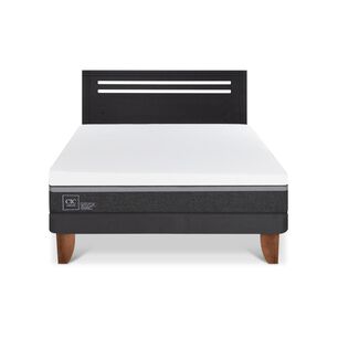 Cama Europea Cic Ortopedic Advance / 2 Plazas / Base Normal + Respaldo