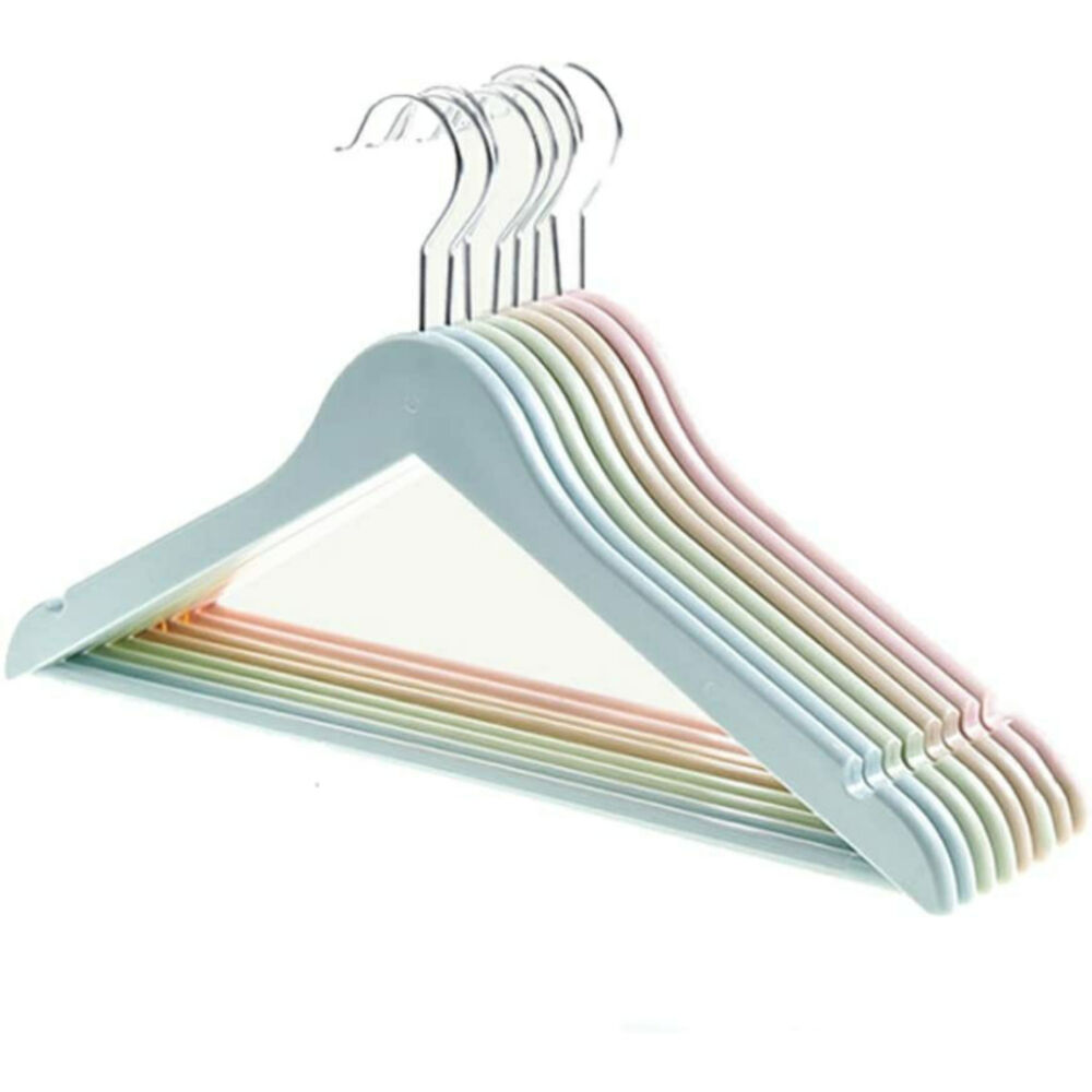 Ganchos Antideslizantes Para Ropa Color Pastel (30 Unidades) image number 0.0