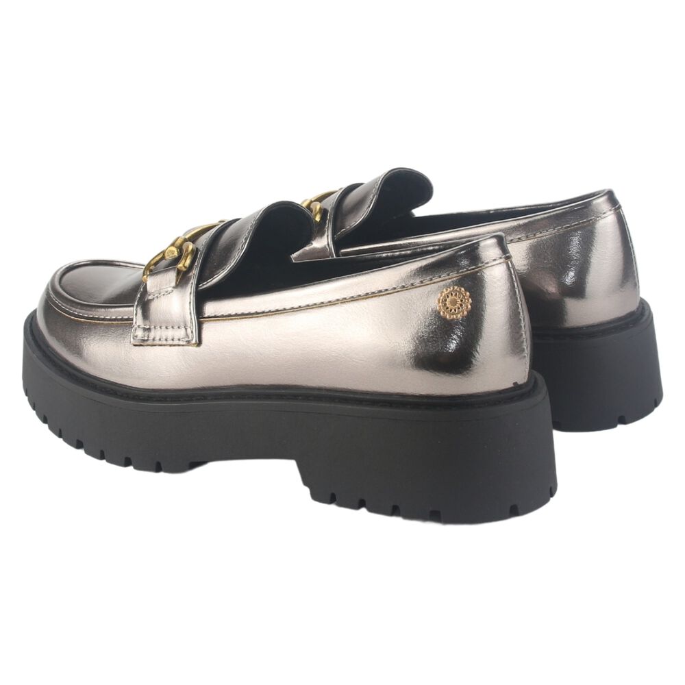 Mocasin Chalada Mujer Lenin-4 Plateado Casual image number 5.0