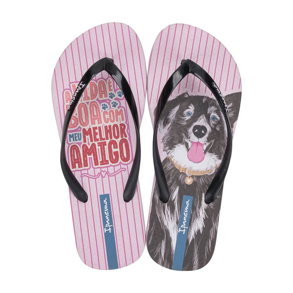 Sandalia Mujer Negro/rosa Love Pets Ipanema image number 0.0