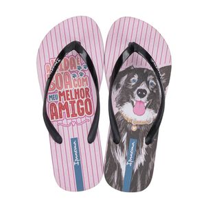 Sandalia Mujer Negro/rosa Love Pets Ipanema