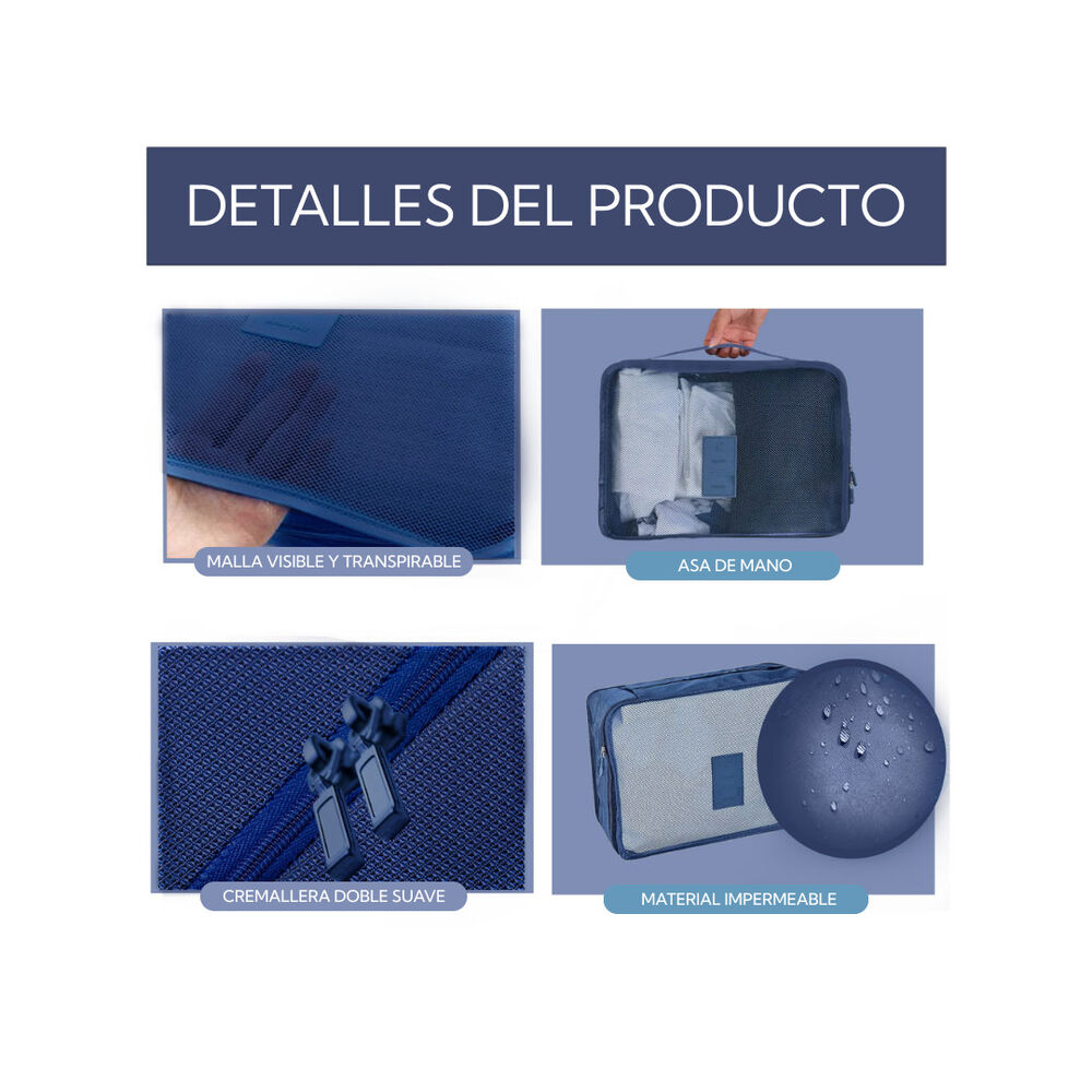 6 Organizadores Para Viaje Pro Outdoor image number 3.0