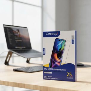Caja Lamina Hidrogel Clear Onepop Matte Game Hd 25 Unidades