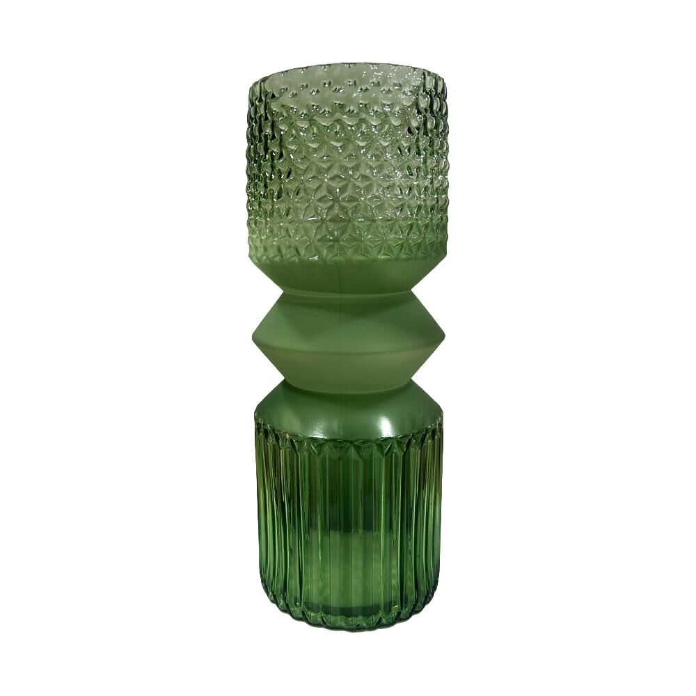 Florero De Vidrio Verde D2 Belle Noite / 29.5 Cm image number 0.0