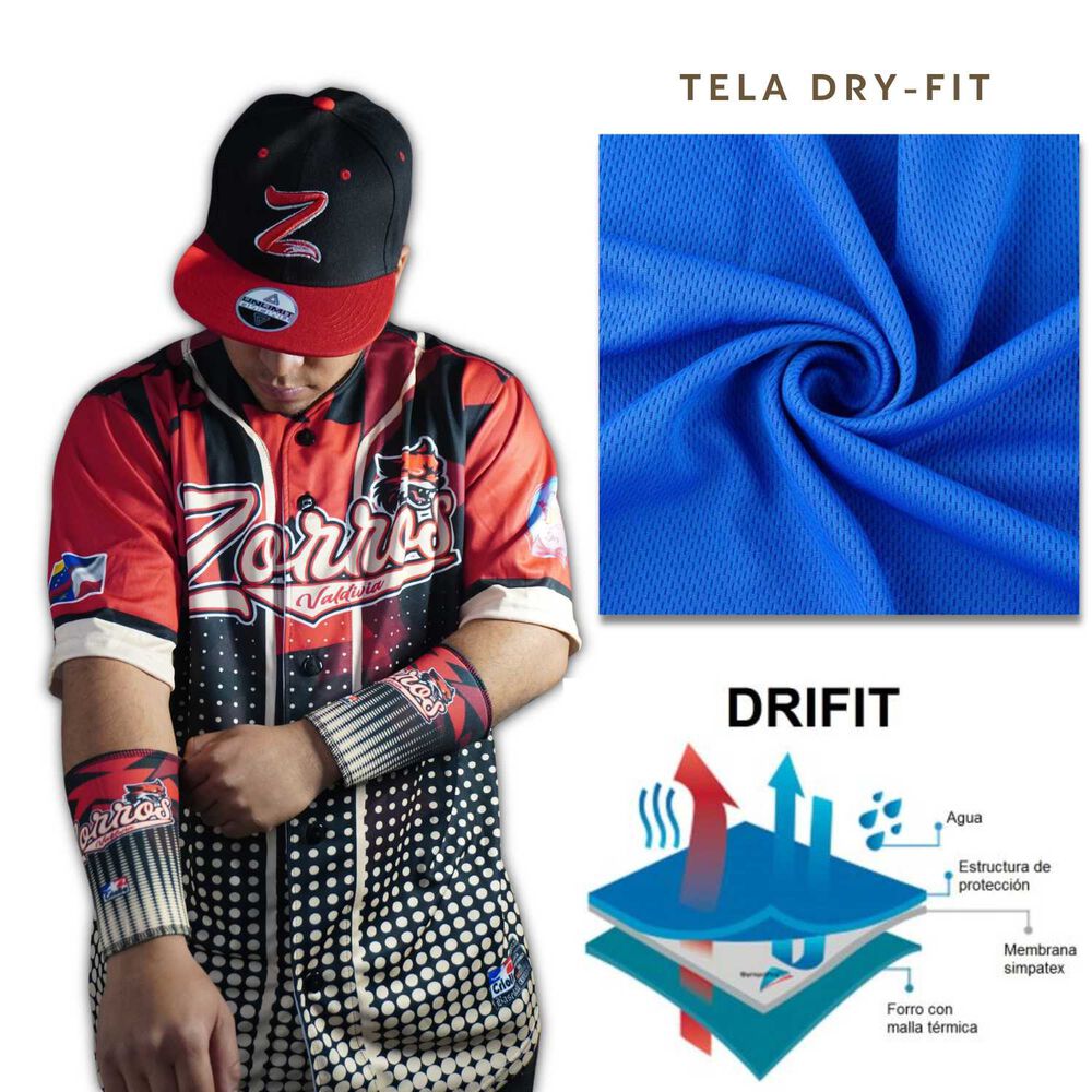 Polera Estilo Beisbol White With Red San Luis image number 3.0