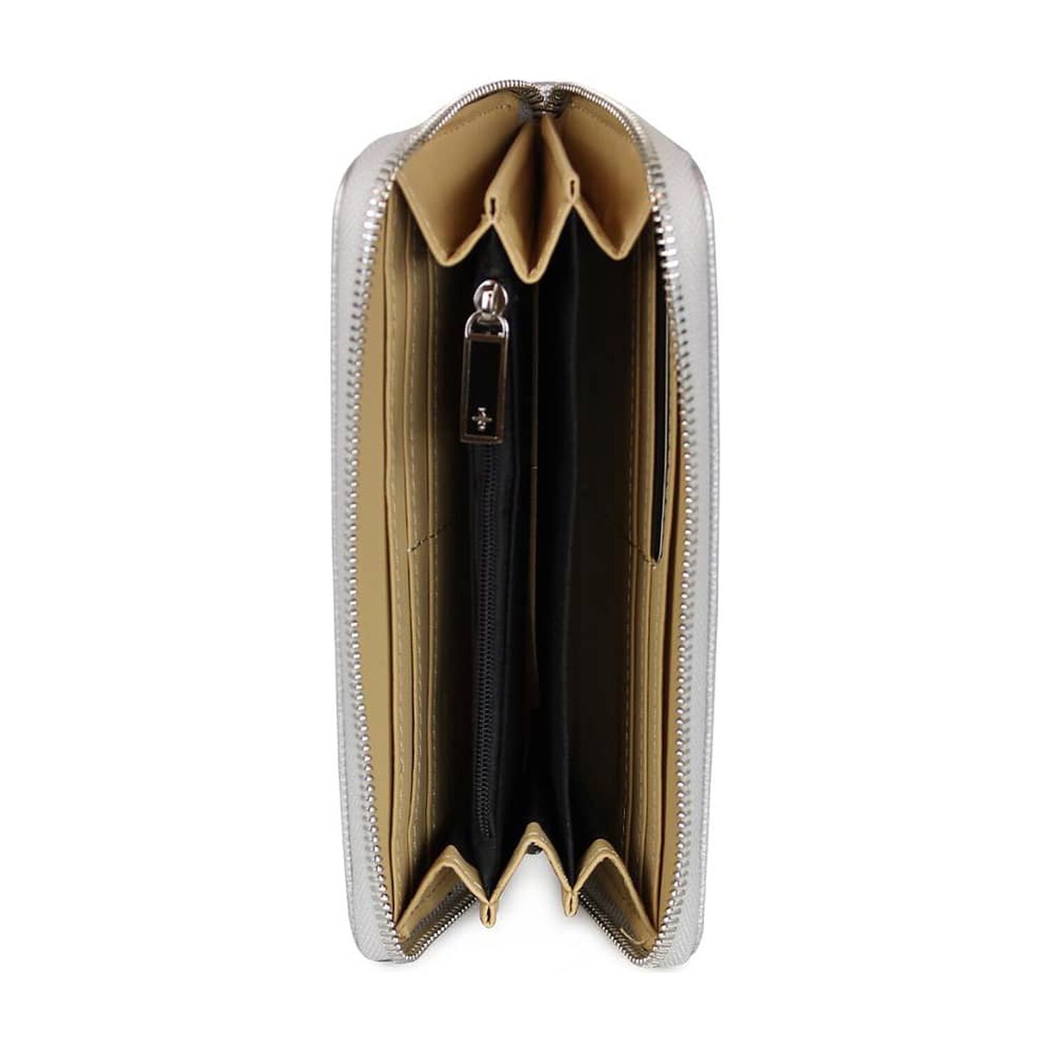 Billetera Mujer Bessie Plateada Kenneth Cole image number 3.0
