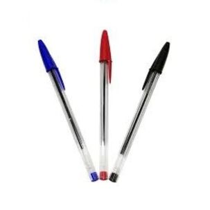Pack X 4 Blister 3 Bolígrafos Cristal Azul, Negro, Rojo Bic