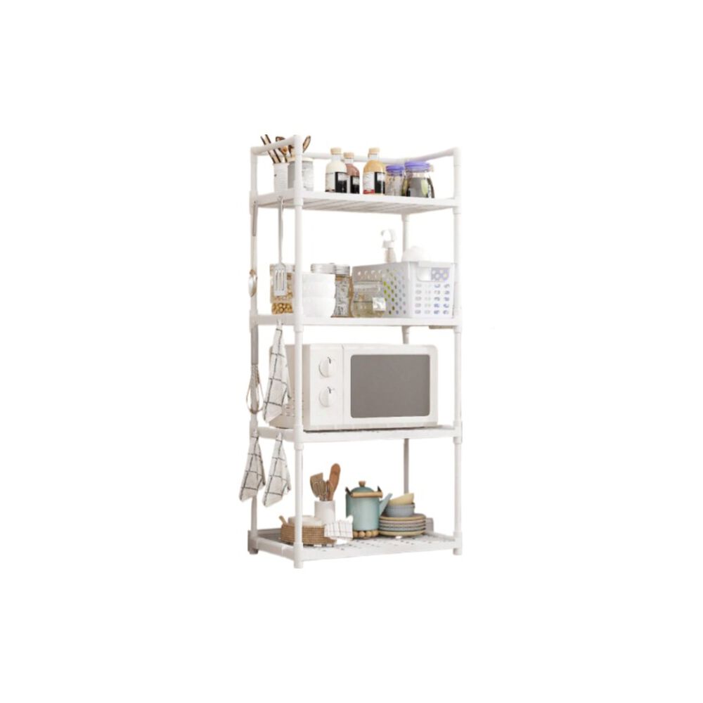 Estante De Cocina Organizador 4 Niveles Multiuso Hogar Blanco image number 0.0