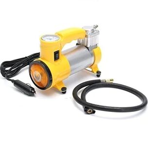 Compresor Aire Vehiculos Ciclas Inflador 2 Cilindros Amarillo 12v