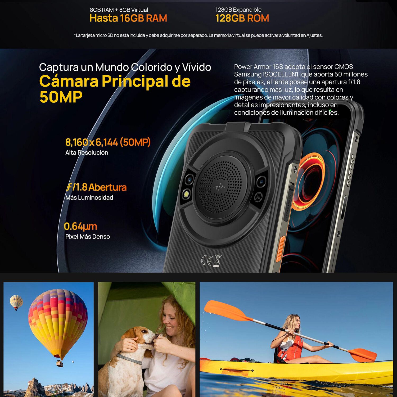 Ulefone Power Armor 16s - Sonido Hi-fi, Bater&iacute;a De 9600mah Y Resistencia Extrema image number 5.0