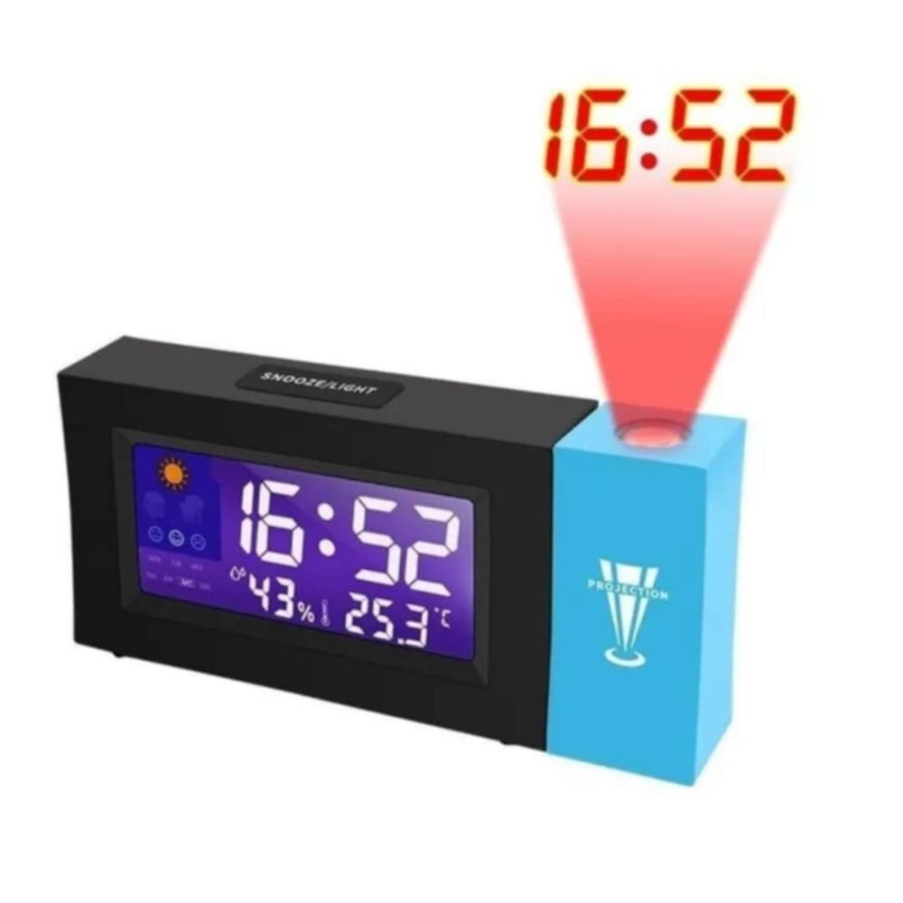 Reloj Despertador Digital Pantalla Led Reloj De Proyección image number 3.0