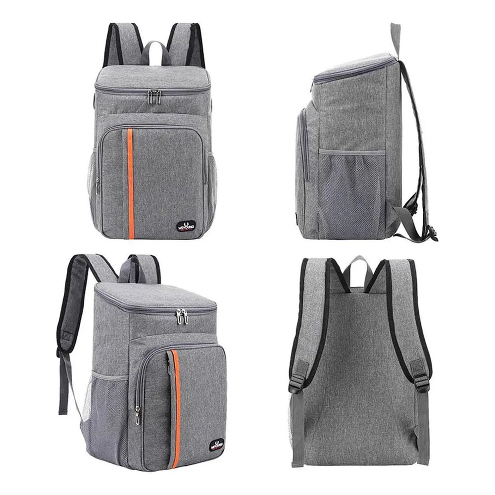Mochila Térmica Grande 18l Color Gris Impermeable image number 2.0
