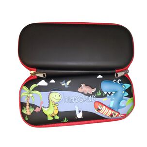 Estuche Dinosaurio Grande 3d Lápiz Escuela Colegio Tapa Dura