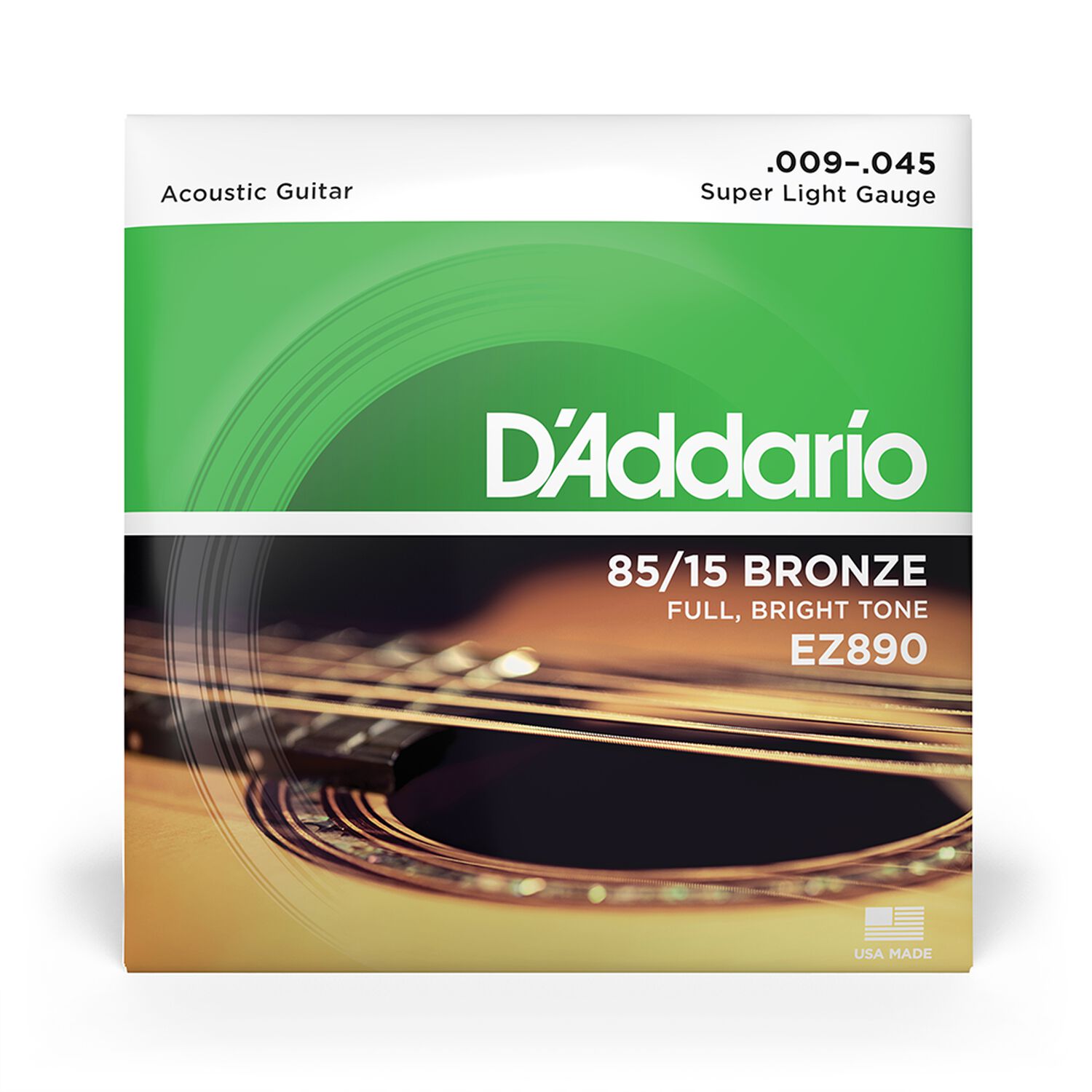 Set Cuerdas Guitarra Ac&uacute;stica 09-45 Ez890 Daddario image number 1.0