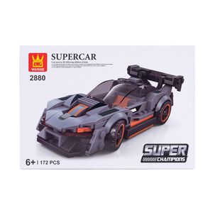 Súper Auto Deportivo Negro Armable