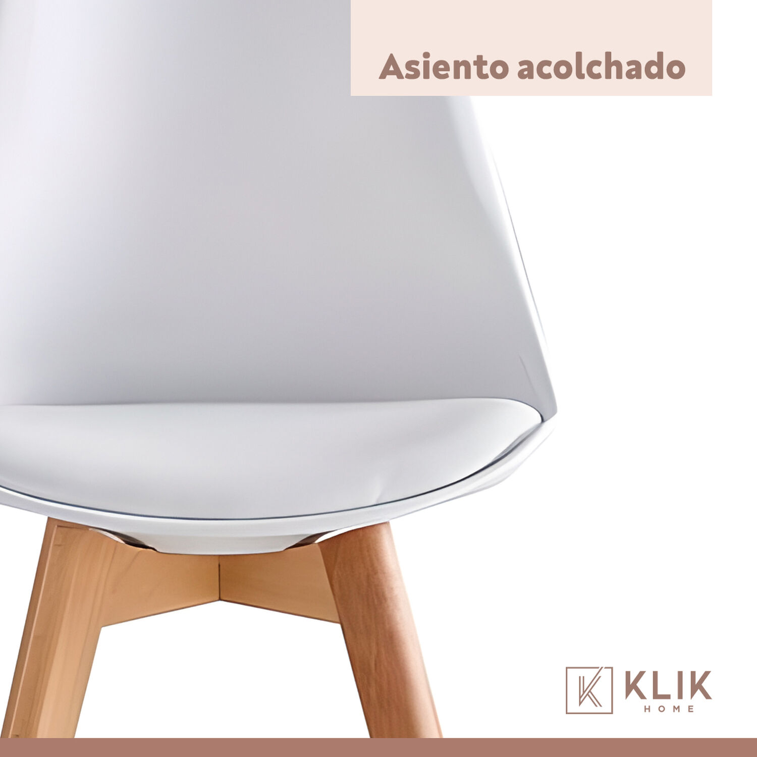 Comedor Mesa Eames Vidrio 100 Cm + 4 Sillas Tulip Blancas image number 7.0