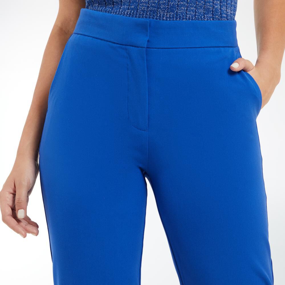 Pantal&oacute;n De Vestir B&aacute;sico Tiro Alto Recto Mujer Kimera image number 4.0