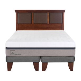 Cama Europea Cic Balance / 2 Plazas / Base Dividida  + Respaldo