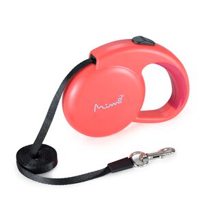 Correa Retractil Perro Mimo P 3 Mt 8kg Roja Pp031