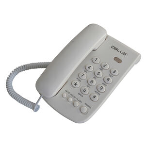 Teléfono Fijo Sobremesa O Pared Números Grandes Blanco - Ps