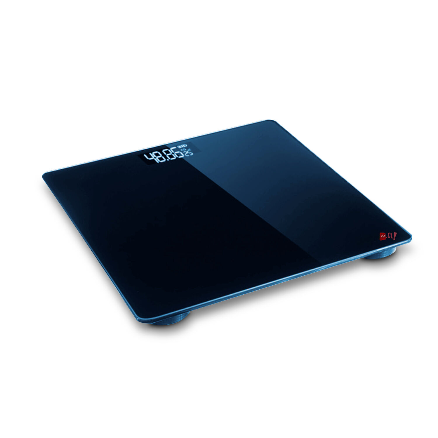Pesa Digital Ba&ntilde;o Vidrio Templado Capacidad 180kg Azul - Ps image number 1.0