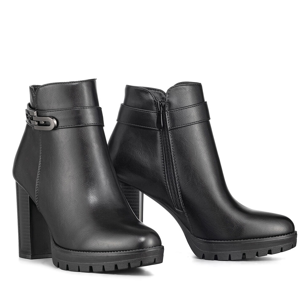 Botin Casual Mujer Vintage Comodo Tacon Grueso Weide Qbm15 image number 5.0