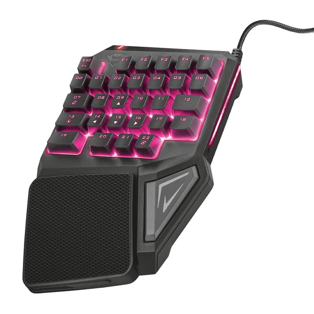 Teclado De Una Mano Anti-ghosting Full Rgb Trust Gxt 888 Assa image number 2.0