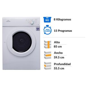 Secadora Ursus Trotter Secadora De Ropa UT VENT G8K-15P / 8 Kg