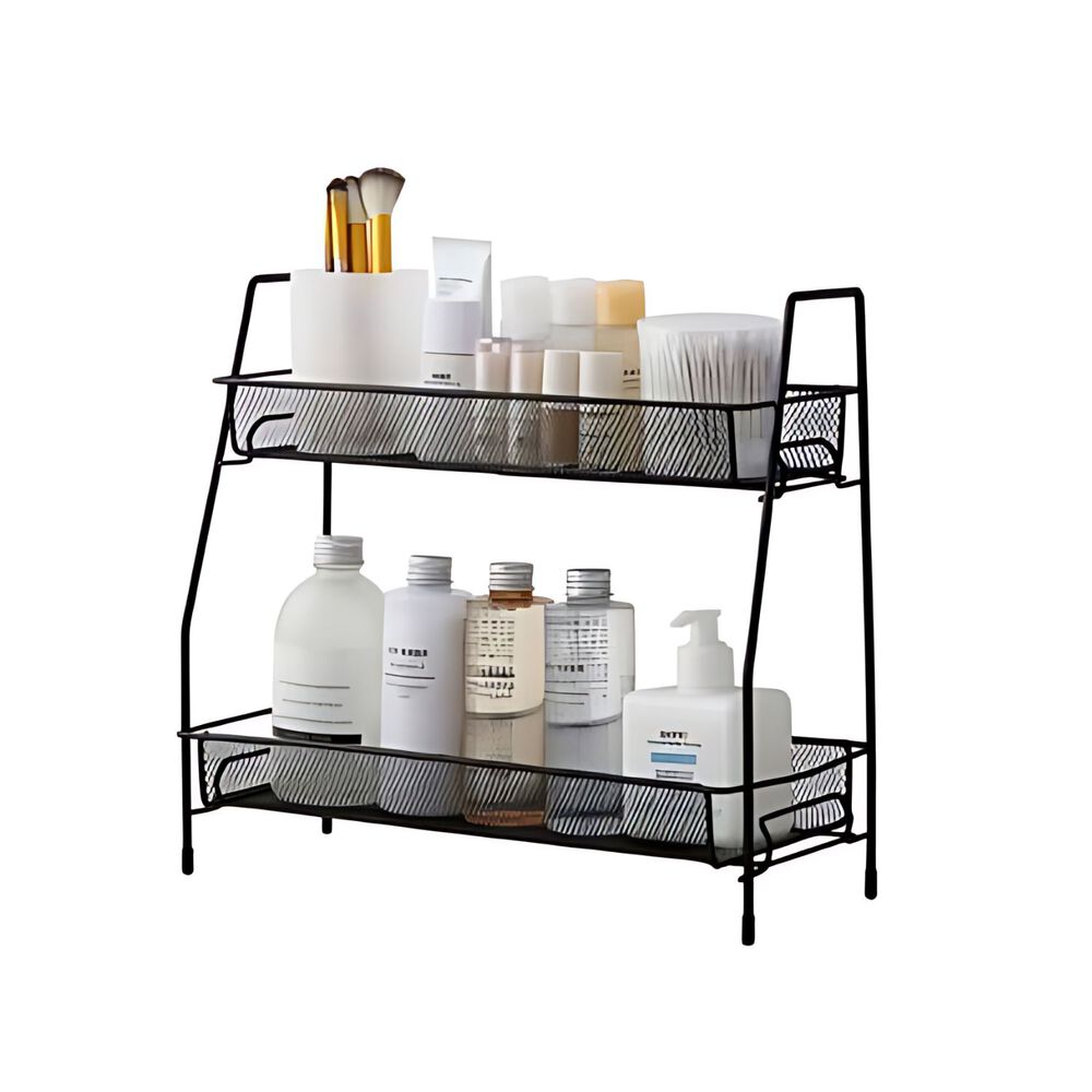 Organizador Baño 2 Pisos 31 Cm Jabón Shampoo Almacenamiento image number 3.0