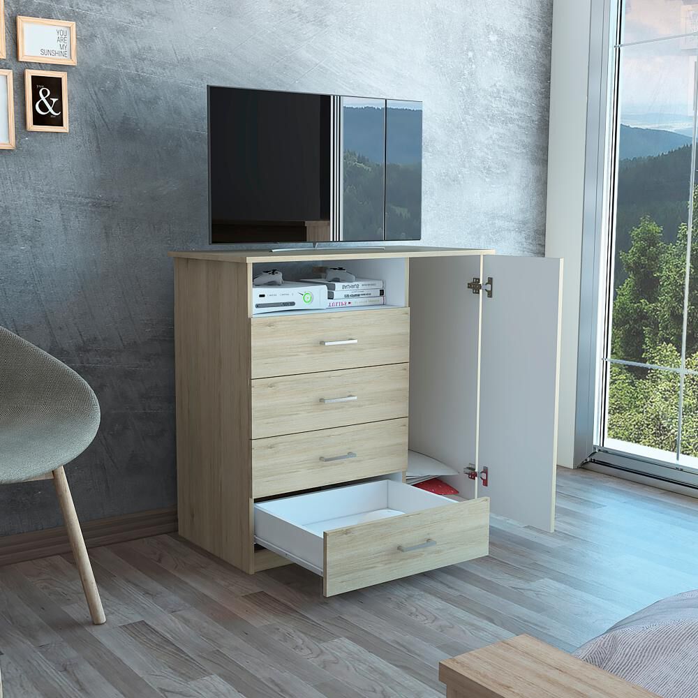 Comoda Tuhome Z-91 / 1 Puerta / 4 Cajones image number 5.0